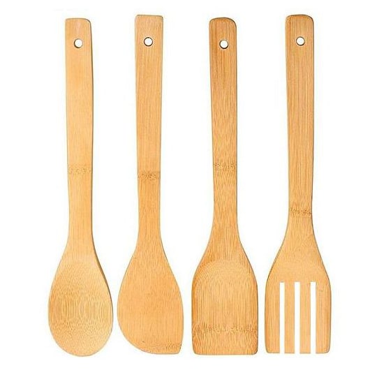 TEFAL Lot de 2 ustensiles : 1 spatules + 1 cuillère en bois pas