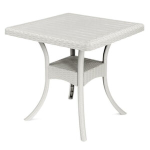 table-plastique-moderne-effet-rotin-blanc